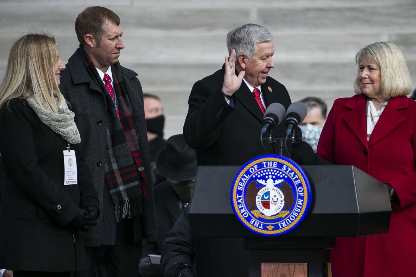 Governor Parson sworn in at Bicentennial Inauguration